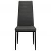 Dining Chairs 6 pcs Dark Grey Fabric