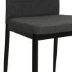 Dining Chairs 6 pcs Dark Grey Fabric