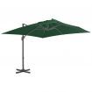 Outdoor Umbrella with Portable Base Green