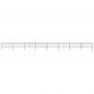 Garden Fence with Spear Top Steel 13.6 m Black