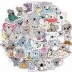 53pcs Koala Stickers for Water Bottles 50 Pack, Waterproof Vinyl Stickers