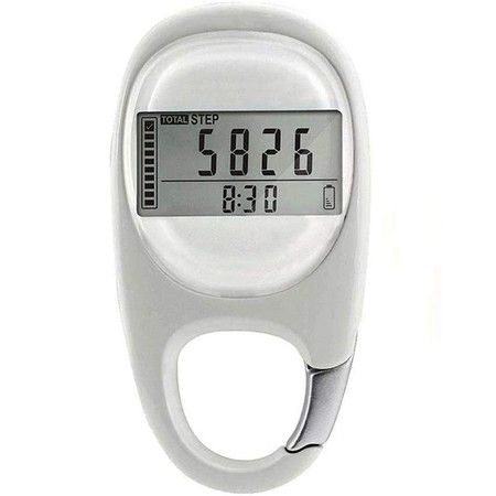 3D Pedometer with Clip, Portable Walking Step Counter for Men Women Kids, Accurately Track Steps and Miles/Km Calories Burned & Activity Time 7 Days Memory