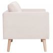 2-Seater Sofa Fabric Cream