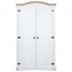 Wardrobe Mexican Pine Corona Range 2 Doors White