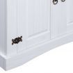 Cupboard Mexican Pine Corona Range White 80x40x170 cm