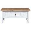 Coffee Table Mexican Pine Corona Range White 100x60x45 cm