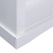 3-Tier Bookcase Mexican Pine Corona Range White 81x29x100 cm