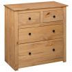 Sideboard 80x40x83 cm Pinewood Panama Range