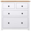 Sideboard White 80x40x83 cm Pinewood Panama Range
