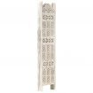 Hand carved 4-Panel Room Divider White 160x165 cm Solid Mango Wood