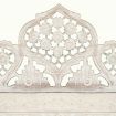 Hand carved 4-Panel Room Divider White 160x165 cm Solid Mango Wood