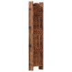 Hand carved 5-Panel Room Divider Brown 200x165 cm Solid Mango Wood