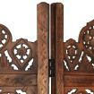 Hand carved 5-Panel Room Divider Brown 200x165 cm Solid Mango Wood