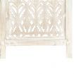 Hand carved 5-Panel Room Divider White 200x165 cm Solid Mango Wood