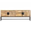 TV Cabinet 140x30x50 cm Solid Mango Wood