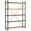 5-Tier Bookcase 140x30x180 cm Solid Reclaimed Wood