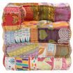 Modular Pouffe Patchwork Fabric