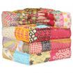 Modular Pouffe Patchwork Fabric