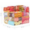 Modular Pouffe Patchwork Fabric