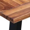 Dining Table 180x90x75 cm Solid Acacia Wood and Glass