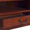 Corner TV Cabinet Classical Brown Solid Mahogany Wood