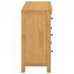 Chest of Drawers 105x33.5x73 cm Solid Oak Wood