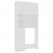 Washing Machine Cabinet Set White Chipboard