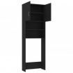 Washing Machine Cabinet Set Black Chipboard