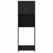 Washing Machine Cabinet Set Black Chipboard