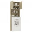 Washing Machine Cabinet Set Sonoma Oak Chipboard