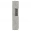 Washing Machine Cabinet Set Concrete Grey Chipboard