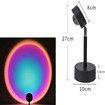 Sunset Projection Led Light, Rainbow Floor Stand Modern Lamp Night Light for Living Room Bedroom Romantic Projector Gift for Wedding Birthday Party -USB Charging