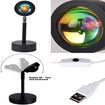 Sunset Projection Led Light, Rainbow Floor Stand Modern Lamp Night Light for Living Room Bedroom Romantic Projector Gift for Wedding Birthday Party -USB Charging