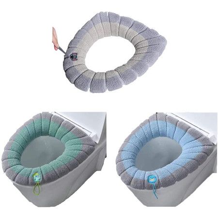3pcs Toilet Seat Cover Soft Thick Warmer With Lanyard Washable Elongated Covers For Bathroom 3 Random Color Crazy S - Disposable Toilet Seat Covers Target