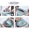 3Pcs Toilet Seat Cover, Soft Thick Toilet Seat Warmer with Lanyard(3 Random Color)