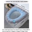 3Pcs Toilet Seat Cover, Soft Thick Toilet Seat Warmer with Lanyard(3 Random Color)