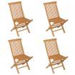 5 Piece Garden Dining Set Solid Teak Wood