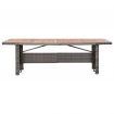 Garden Table 240x90x74 cm Poly Rattan and Solid Acacia Wood