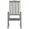 Rocking Chair Grey Solid Acacia Wood