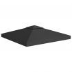 vidaXL 2-Tier Gazebo Top Cover 310 g/cubic metre 3x3 m Black