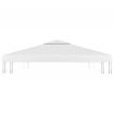 vidaXL 2-Tier Gazebo Top Cover 310 g/cubic metre 3x3 m White