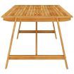 Garden Dining Table 206x100x74 cm Solid Acacia Wood