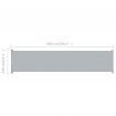 Patio Retractable Side Awning 140x600 cm Grey