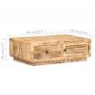 Coffee Table 90x60x29 cm Rough Mango Wood