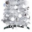 Pop-up Artificial Christmas Tree Silver 150 cm PET