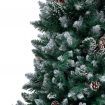 Artificial Christmas Tree with Pine Cones and White Snow 240 cm