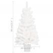 Artificial Christmas Tree Lifelike Needles White 90 cm