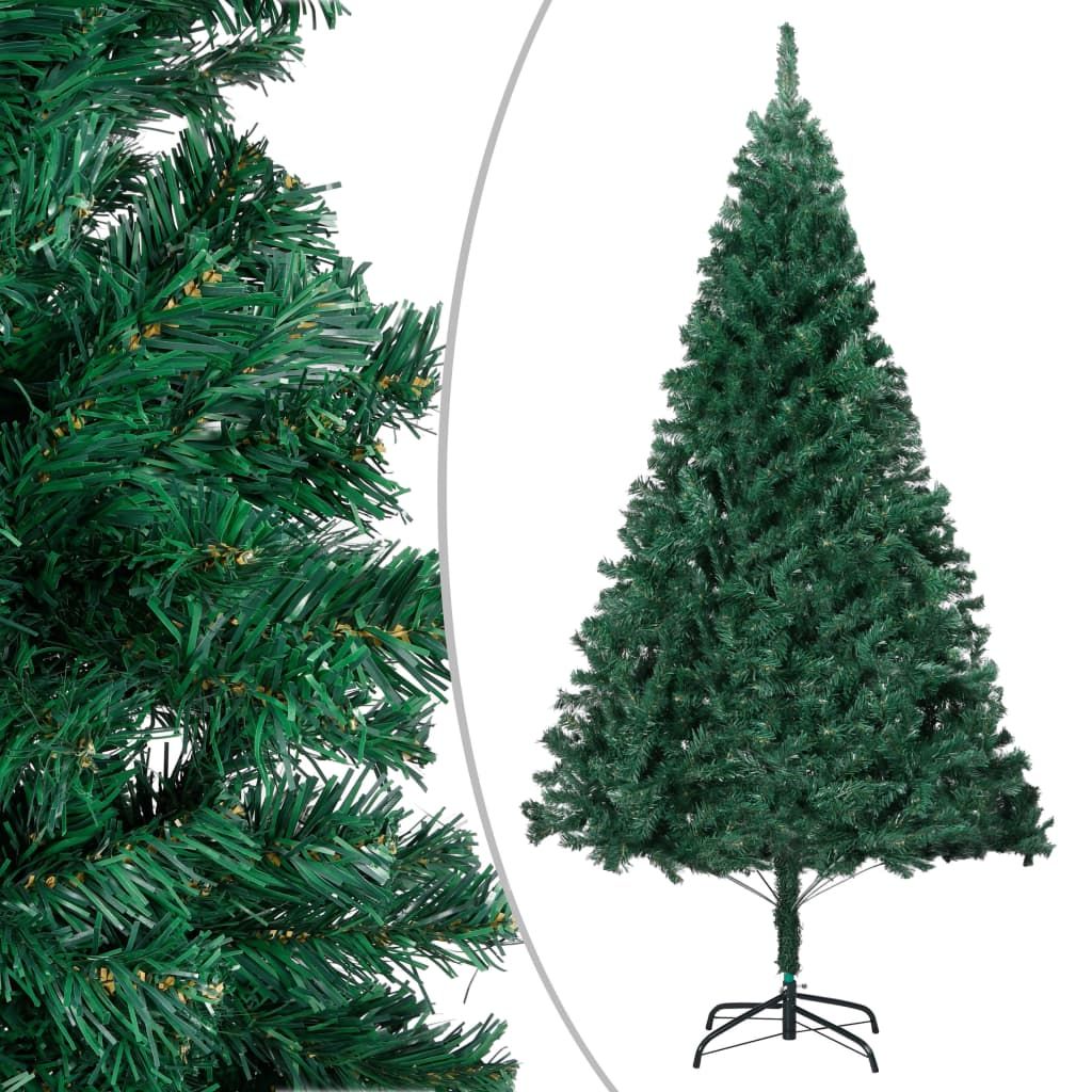 Artificial Christmas Tree with Thick Branches Green 240 cm PVC