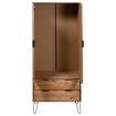 Wardrobe New York Range Light Wood Solid Pine Wood