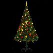 Artificial Christmas Tree with Baubles and LEDs Green 150 cm